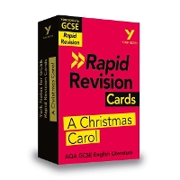 Book Cover for York Notes for AQA GCSE Rapid Revision Cards: A Christmas Carol catch up, revise and be ready for and 2023 and 2024 exams and assessments by Lyn Lockwood