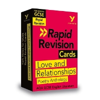 Book Cover for York Notes for AQA GCSE Rapid Revision Cards: Love and Relationships AQA Poetry Anthology catch up, revise and be ready for and 2023 and 2024 exams and assessments by Lucy Toop