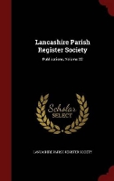 Book Cover for Lancashire Parish Register Society by Lancashire Parish Register Society