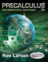 Book Cover for Precalculus by Ron (The Pennsylvania State University, The Behrend College) Larson