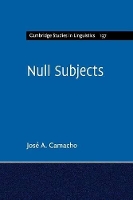 Book Cover for Null Subjects by José A Rutgers University, New Jersey Camacho