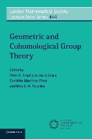 Book Cover for Geometric and Cohomological Group Theory by Peter H. (University of Southampton) Kropholler
