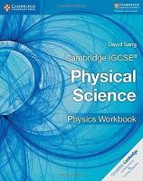 Book Cover for Cambridge IGCSE® Physical Science Physics Workbook by David Sang