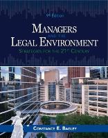 Book Cover for Managers and the Legal Environment by Constance E. (Yale School of Management) Bagley