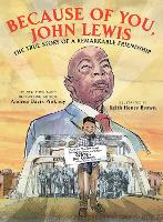 Book Cover for Because of You, John Lewis by Andrea Davis Pinkney