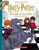 Book Cover for Magical Games Colouring Book by Cala Spinner