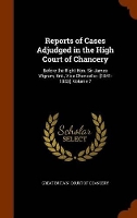 Book Cover for Reports of Cases Adjudged in the High Court of Chancery by Great Britain Court of Chancery