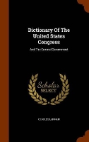 Book Cover for Dictionary of the United States Congress by Charles Lanman