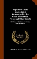 Book Cover for Reports of Cases Argued and Determined in the Court of Common Pleas, and Other Courts by Great Britain Court of Common Pleas