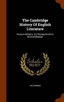 Book Cover for The Cambridge History of English Literature by Anonymous