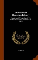 Book Cover for Ante-Nicene Christian Library by Anonymous