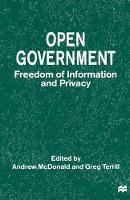 Book Cover for Open Government by Andrew McDonald