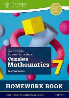 Book Cover for Cambridge Lower Secondary Complete Mathematics 7: Homework Book - Pack of 15 (Second Edition) by Sue Pemberton