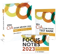 Book Cover for Wiley CIA 2023 Part 1: Exam Review + Test Bank + Focus Notes, Essentials of Internal Auditing Set by Wiley