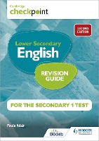 Book Cover for Cambridge Checkpoint Lower Secondary English Revision Guide for the Secondary 1 Test 2nd edition by Paula Adair