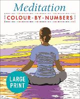 Book Cover for Large Print Meditation Colour by Numbers by David Woodroffe