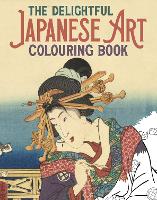 Book Cover for The Delightful Japanese Art Colouring Book by Peter Gray