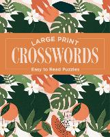 Book Cover for Large Print Crosswords by Eric Saunders