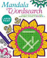 Book Cover for Large Print Mandala Wordsearch by Eric Saunders