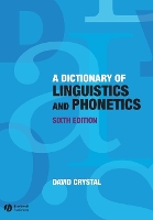 Book Cover for A Dictionary of Linguistics and Phonetics by David University of Wales Crystal