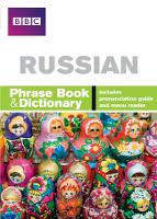 Book Cover for BBC Russian Phrasebook and Dictionary by Elena Filimonova