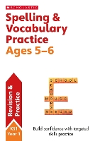 Book Cover for Spelling and Vocabulary Workbook. Year 1 by Alison Milford