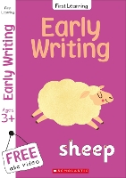 Book Cover for Writing workbook for Ages 3-5 (Book 1)This preschool activity book includes a free abc video by Amanda McLeod