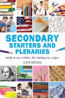 Book Cover for Secondary Starters and Plenaries by Kate Brown