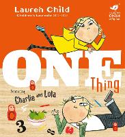 Book Cover for One Thing by Lauren Child