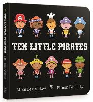 Book Cover for Ten Little Pirates Board Book by Mike Brownlow