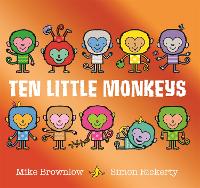 Book Cover for Ten Little Monkeys by Mike Brownlow