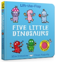 Book Cover for Five Little Dinosaurs by Mike Brownlow