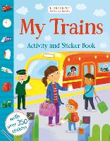 Book Cover for My Trains Activity and Sticker Book by Samantha Meredith