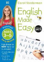 Book Cover for English Made Easy. Ages 3-5 Preschool Early Writing by Carol Vorderman
