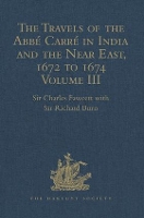 Book Cover for The Travels of the Abbé Carré in India and the Near East, 1672 to 1674 by Sir Richard Burn