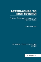 Book Cover for Approaches to Monteverdi by Jeffrey Kurtzman