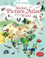 Book Cover for Sticker Picture Atlas of the World by Sam Baer