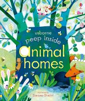 Book Cover for Usborne Peep Inside Animal Homes by Anna Milbourne