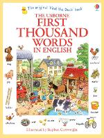 Book Cover for The Usborne First Thousand Words in English by Heather Amery, Mairi Mackinnon