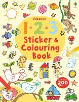 Book Cover for 123 Sticker and Colouring book by Jessica Greenwell