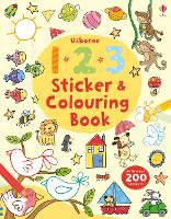 Book Cover for 123 Sticker and Colouring Book by Jessica Greenwell