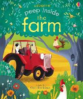 Book Cover for Peep Inside the Farm by Anna Milbourne