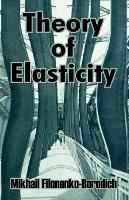 Book Cover for Theory of Elasticity by Mikhail Filonenko-Borodich