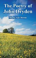 Book Cover for The Poetry of John Dryden by Mark Van Doren