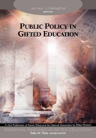 Book Cover for Public Policy in Gifted Education by James J Gallagher