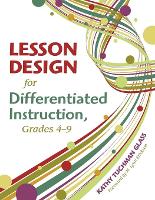 Book Cover for Lesson Design for Differentiated Instruction, Grades 4-9 by Kathy Tuchman Glass