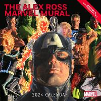 Book Cover for Alex Ross Marvel Mural 2024 Oversized Wall Calendar by Alex Ross, Marvel Entertainment