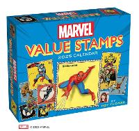 Book Cover for Marvel Value Stamps 2025 Day-to-Day Calendar by Marvel Entertainment