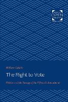 Book Cover for The Right to Vote by William Gillette