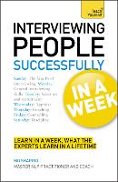 Book Cover for Interviewing People Successfully in a Week: Teach Yourself by Mo Shapiro